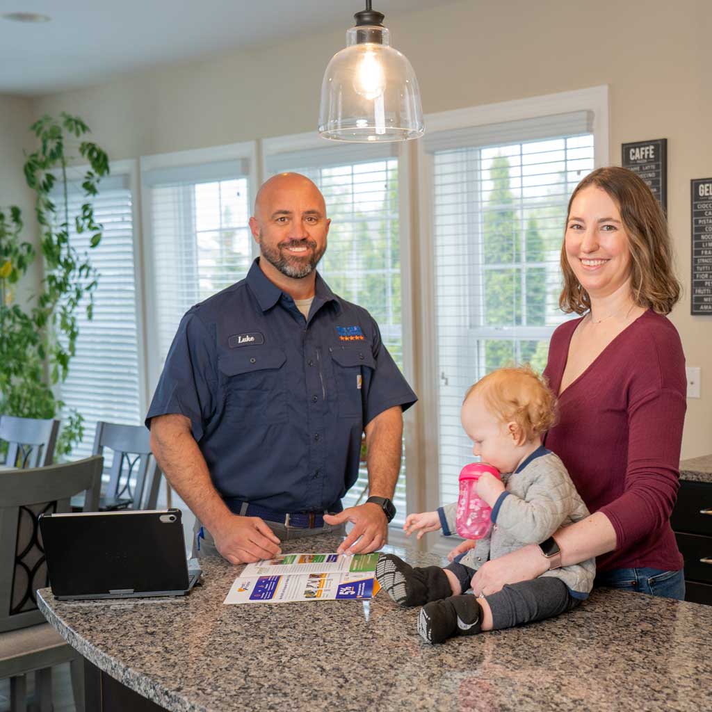 Reviews | Five Star Home Services tech with homeowner